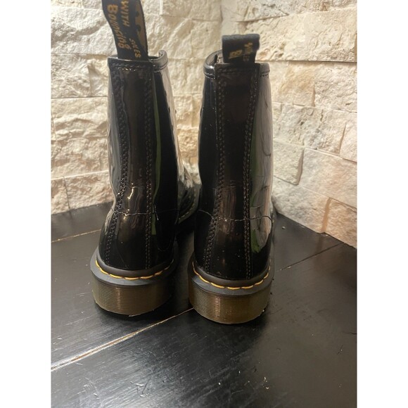 Dr. Martens 1460 Womens Patent Leather Combat Boots in Black, Size 8 US8 EU39 - Picture 8 of 12